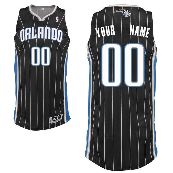Men Orlando Magic Black Custom Authentic NBA Jersey